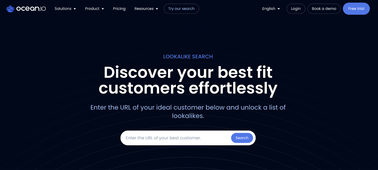 ocean io landing page