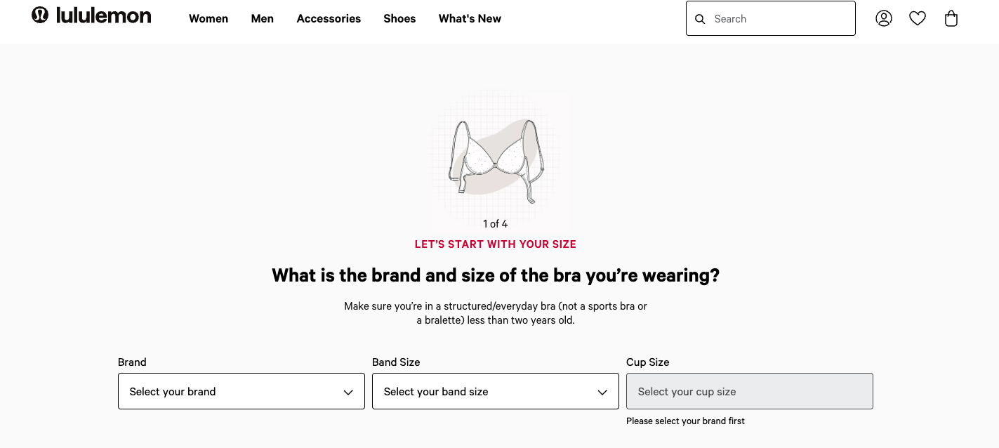 10. Lululemon’s Sports Bra Finder