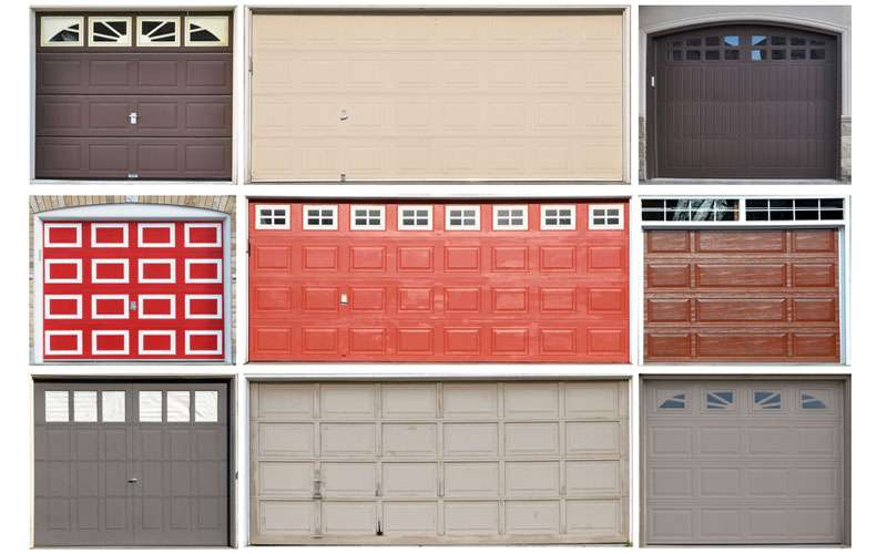 different styles of garage doors