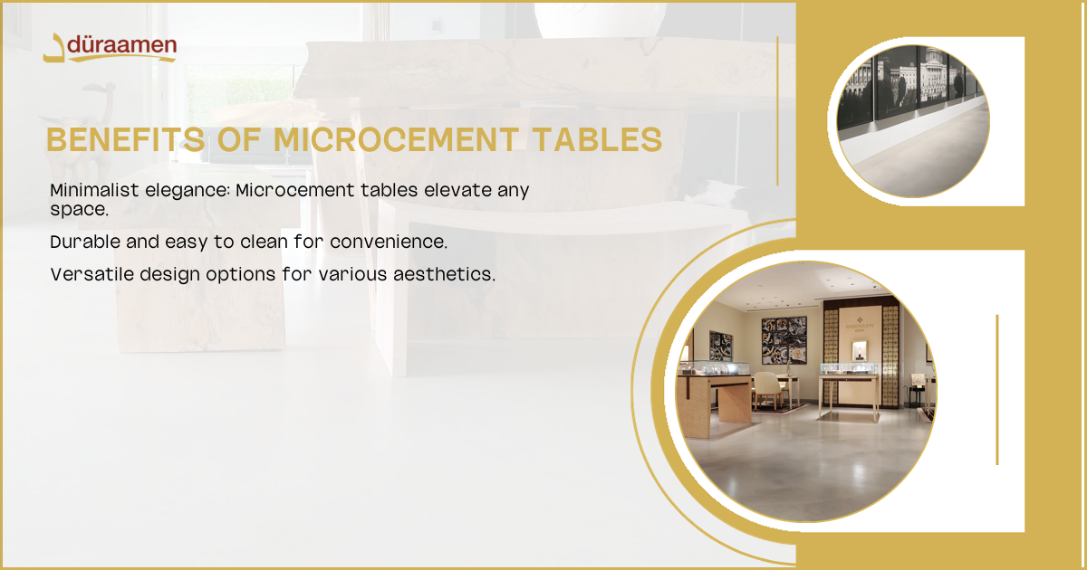 Microcement Table: The Quintessential Focal Point For Modern Homes | 3