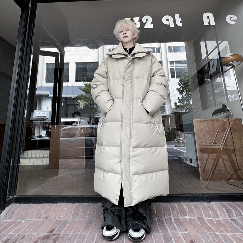 Korean Men's Fashion: Oversized Elegance: A Korean Man’s Cozy Yet Futuristic Winter Style