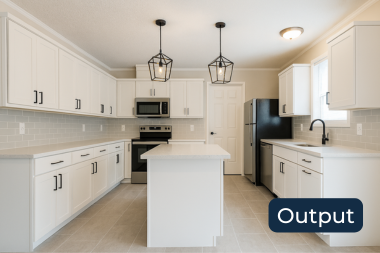 the future of home remodeling practical uses of ai in design luxury kitchen with white cabinets and island custom built michigan