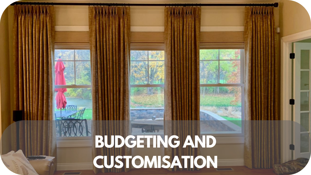 Find the right balance between budgeting and customization for your window treatments.