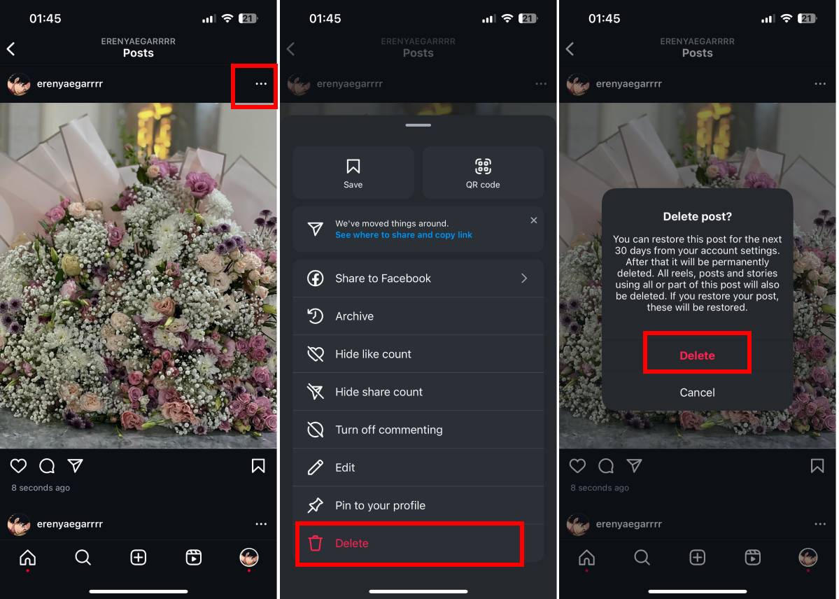 How to Delete a Post on Instagram