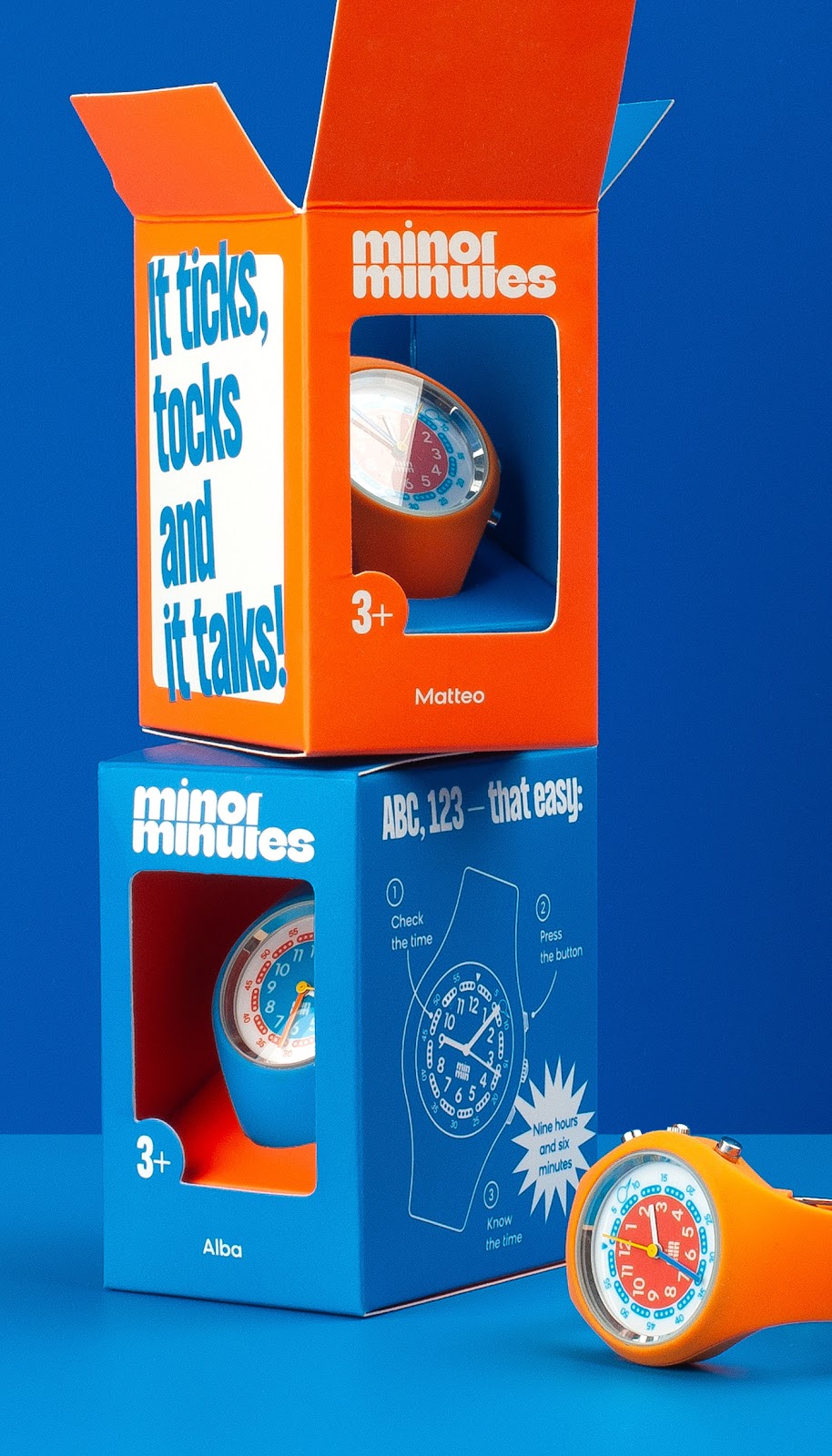 Image from the Minor Minutes: Branding and Industrial Design for Children's Watches article on Abduzeedo