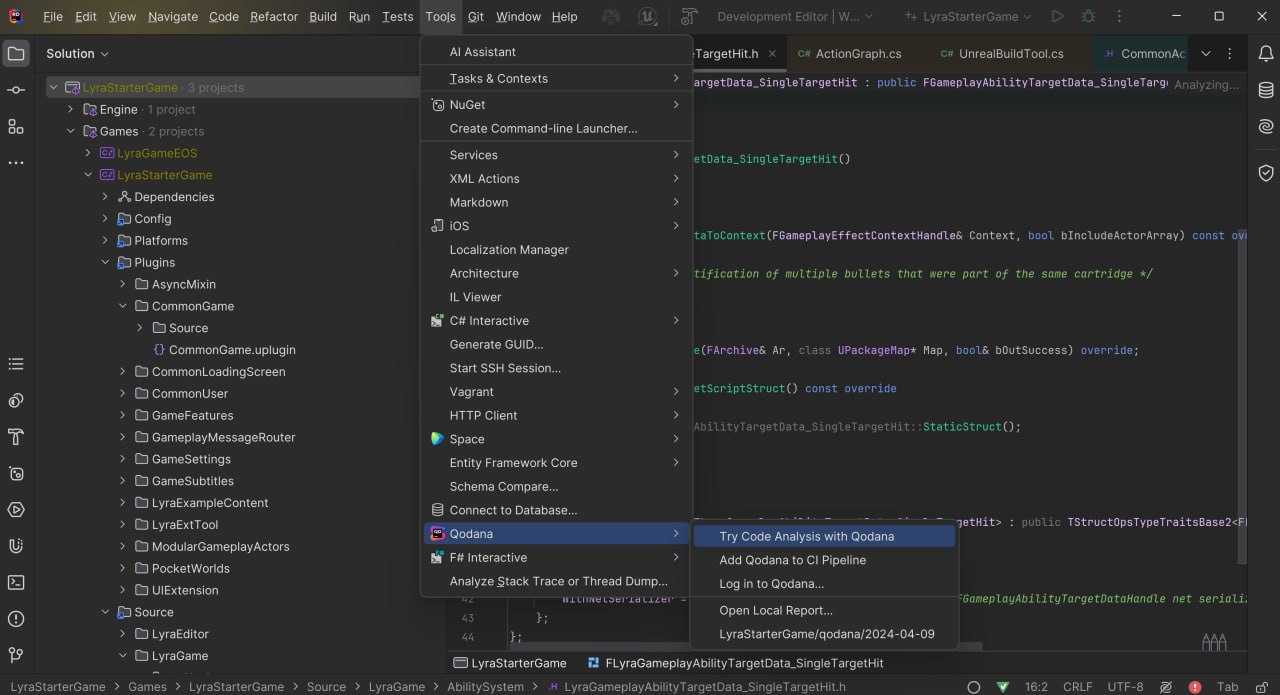  Running Qodana in the IDE