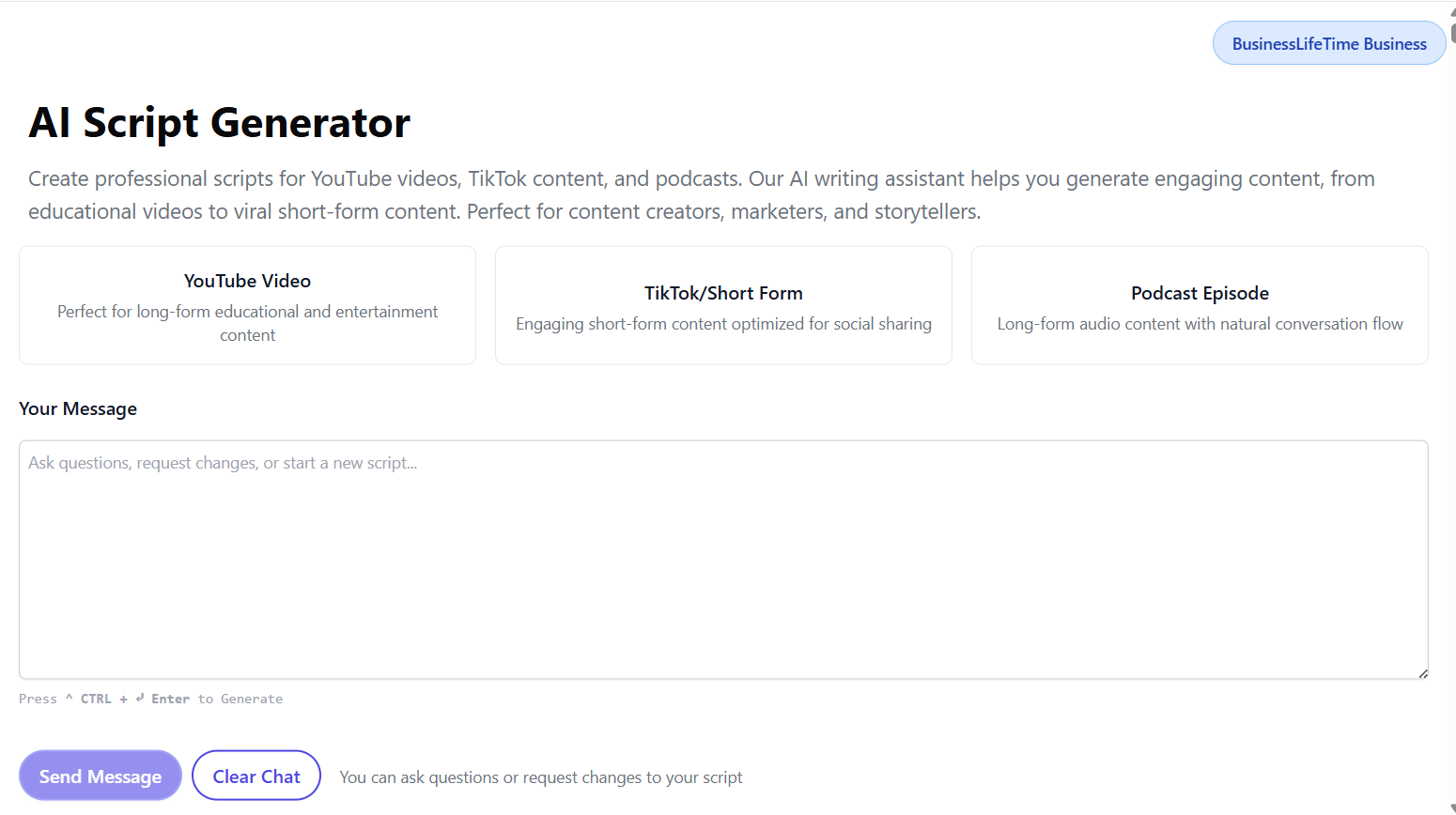 ai script generator