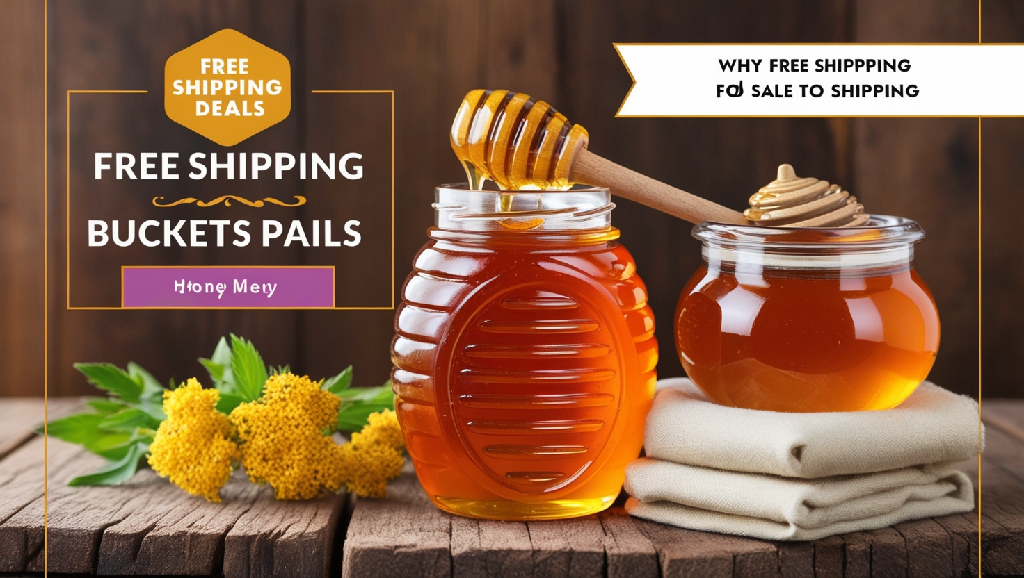 Free Shipping Buckets Pails Honey for Sale