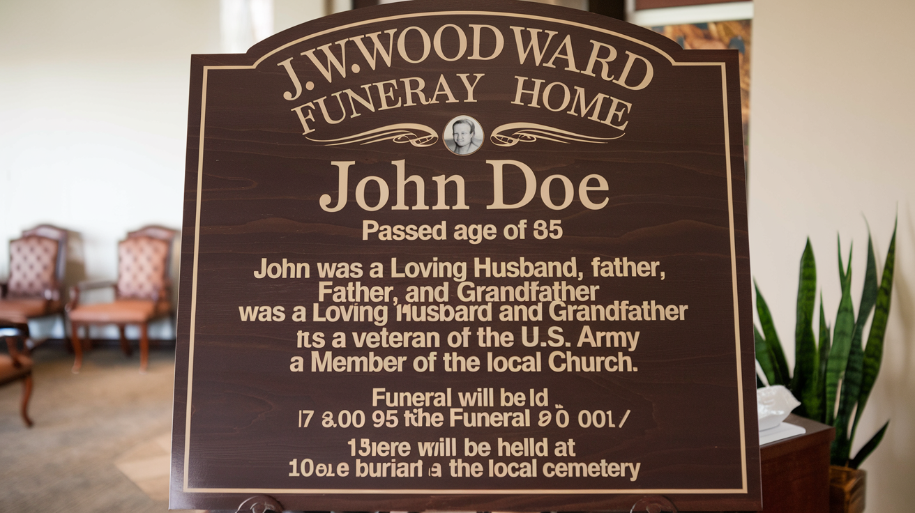 J.W. Woodward Funeral Home Obituaries