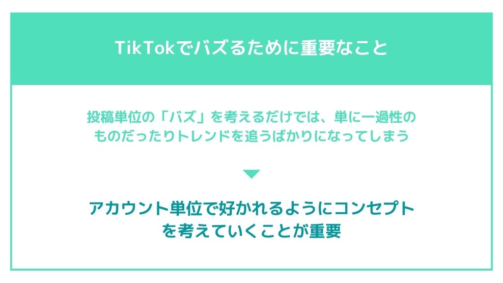 TikTokでバズるために重要なこと