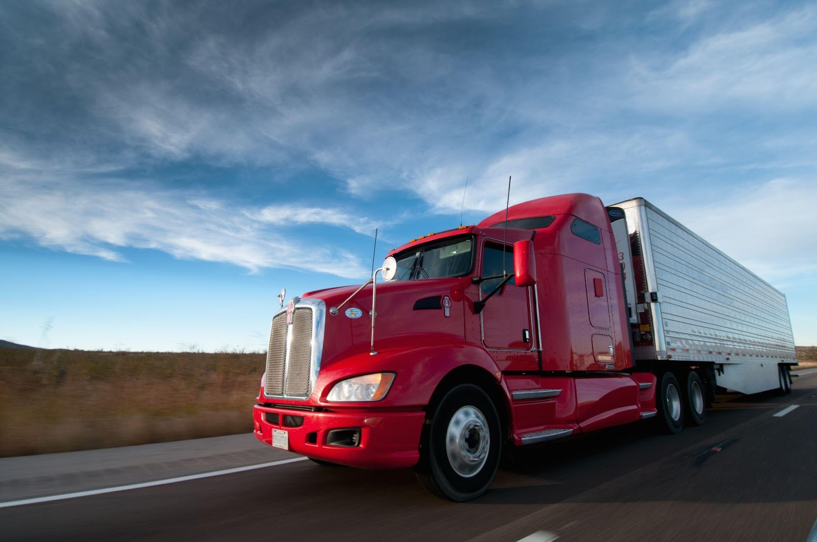 Large truck on a highway