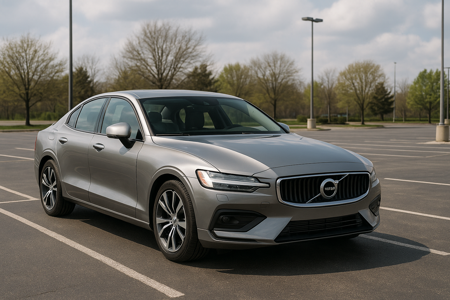 Volvo S60 in the parking lot