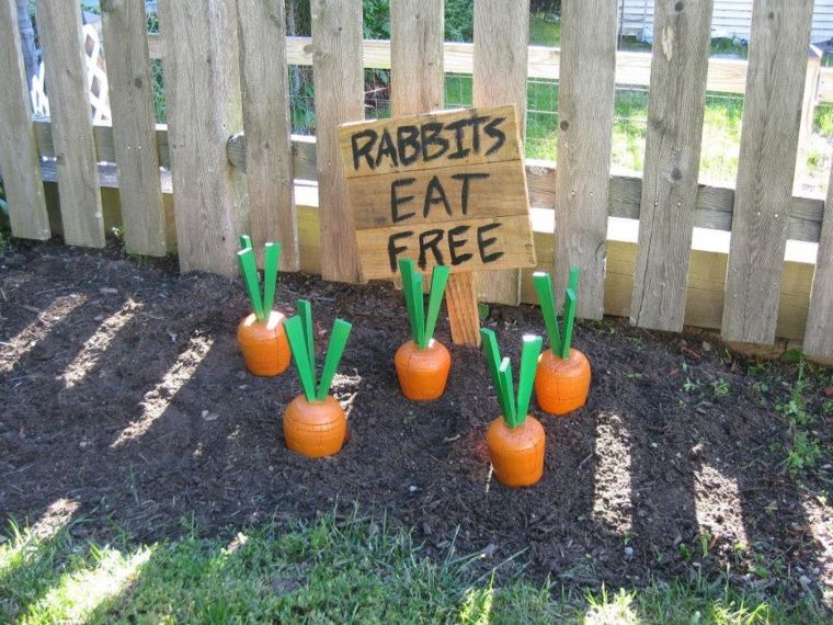 Wooden Yard Carrot Buffet