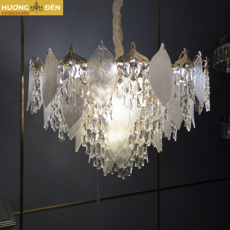 Đèn thả pha lê Ø600*H470 - E14*13