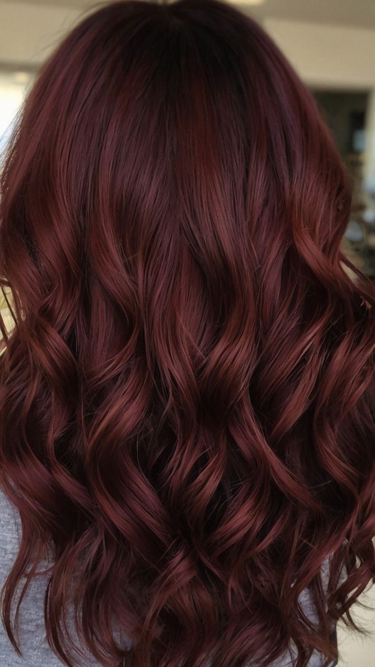 Cherry Cola Auburn Balayage