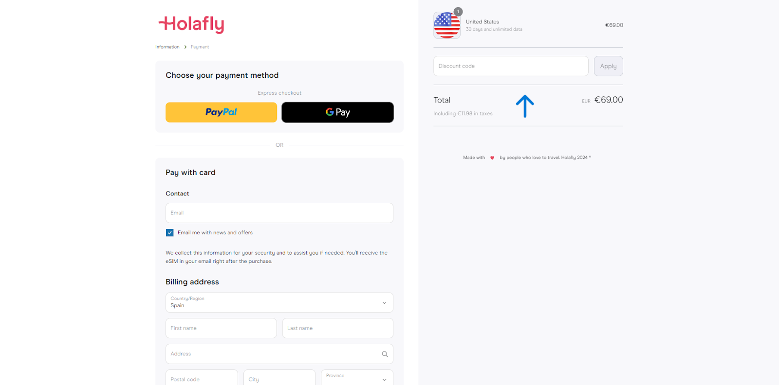 How to Apply and Redeem your Holafly Discount Code
