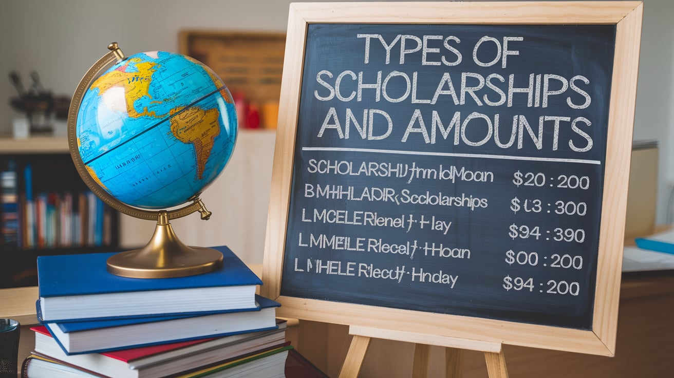 Types of Scholarships and Amounts