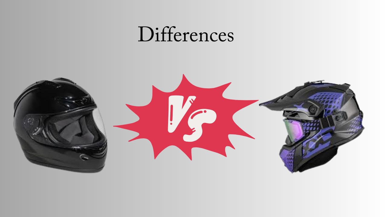 Motorcycle Helmet vs Snowmobile Helmet Differences