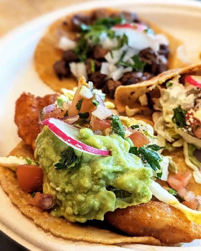 Birria Tacos with beans and rice