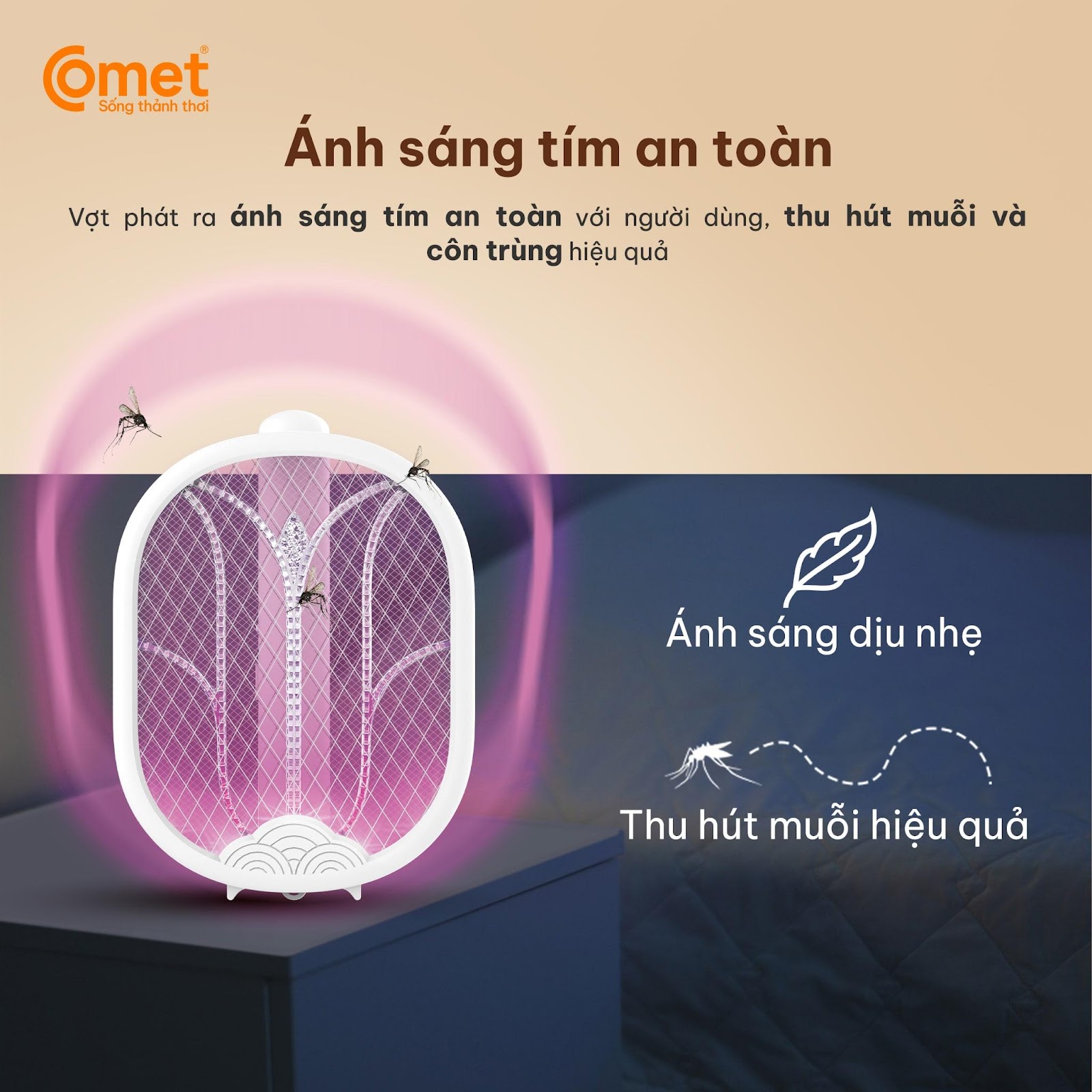 Vợt muỗi Comet CP048