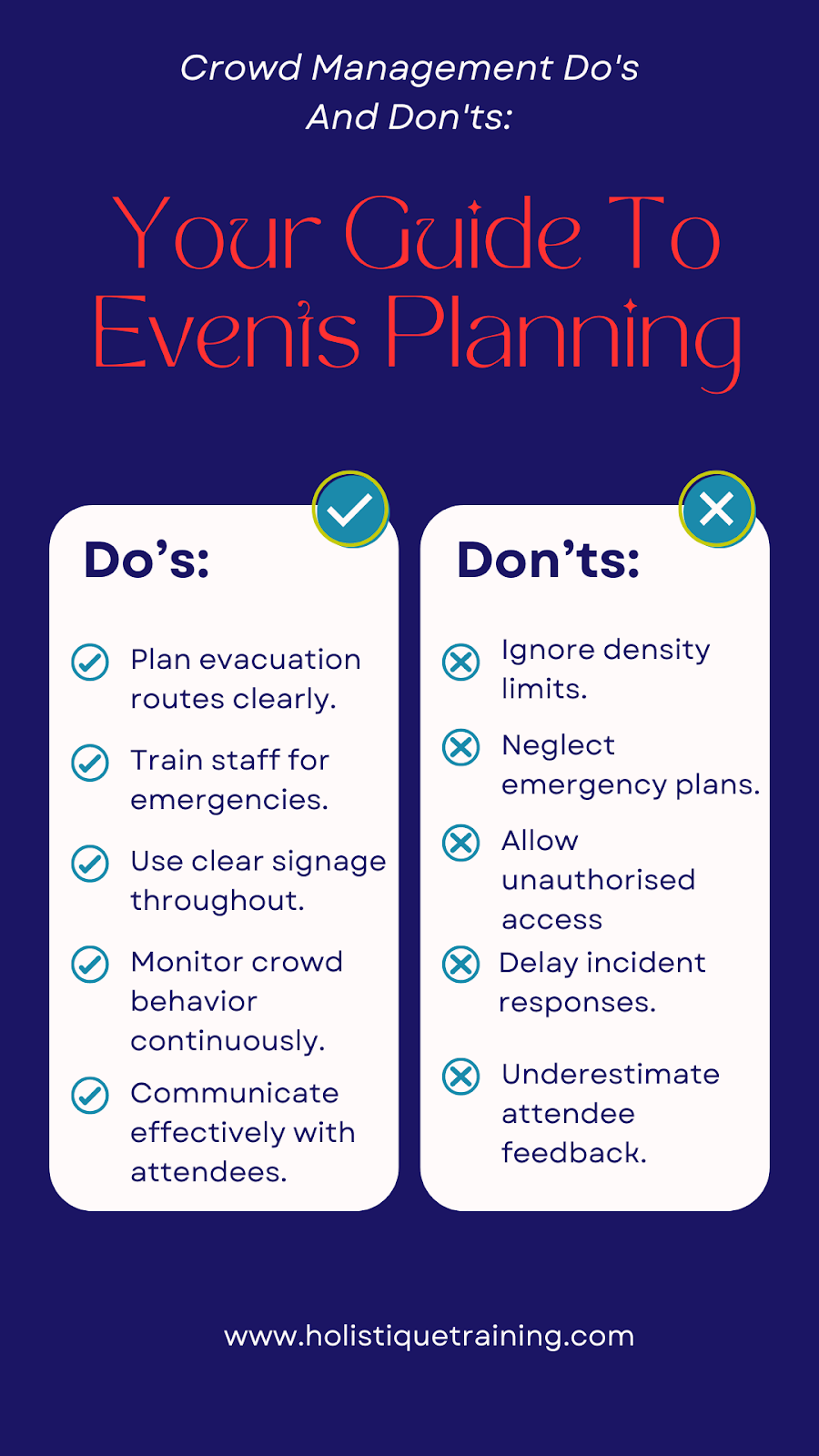 Crowd Management Do's and Don'ts