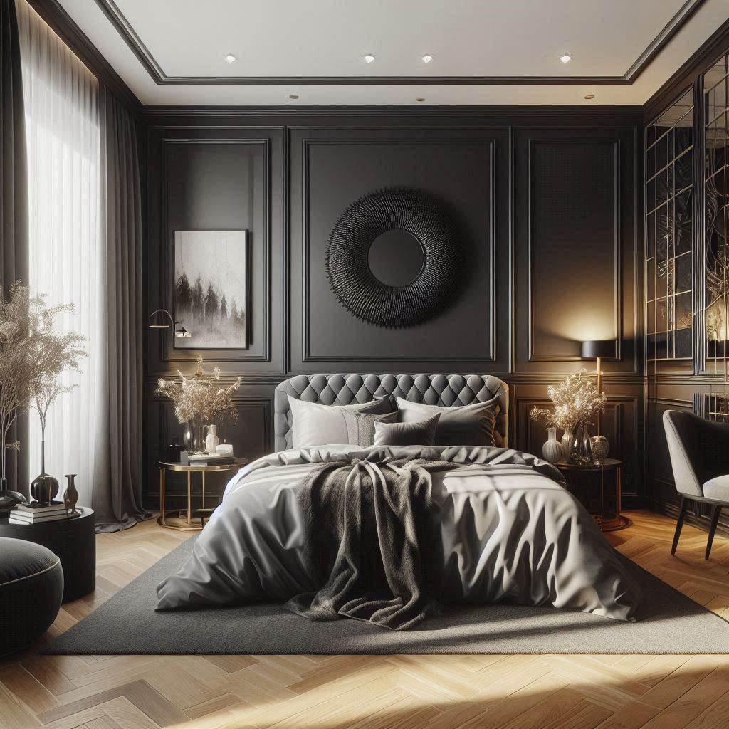 Black Bedroom Interior Design