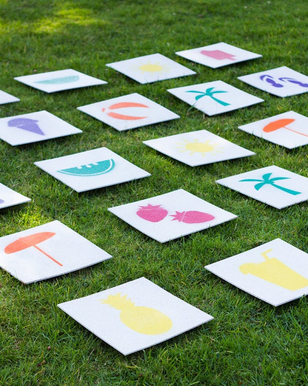 giant lawn matching game picnic games