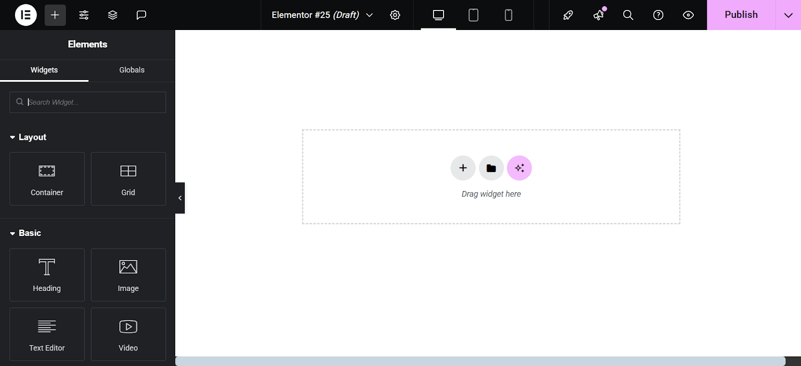 Customize Mobile View in Elementor