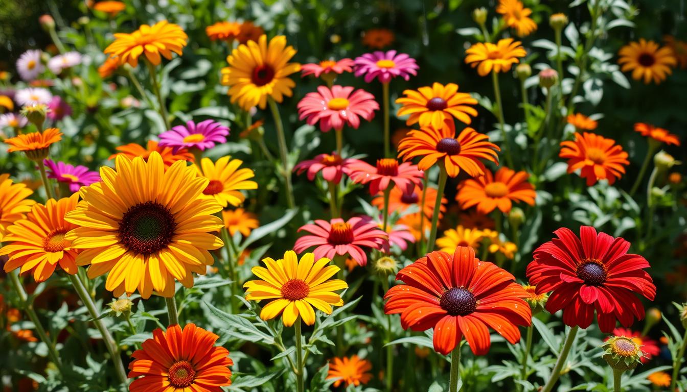 flores resistente ao sol e chuva 