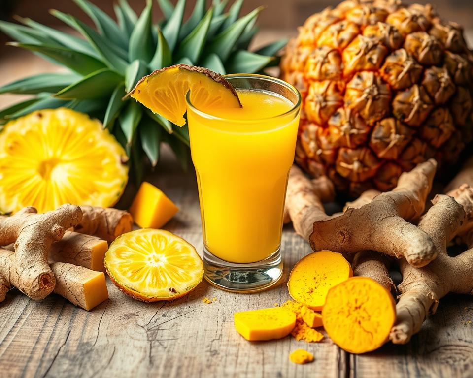 pineapple ginger turmeric shot benefits