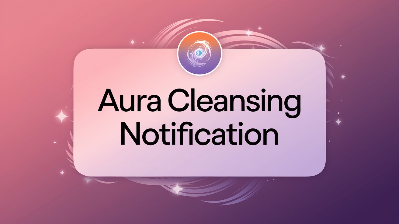 Aura Cleansing Notification