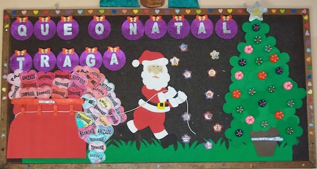 painel de natal para escola pinterest