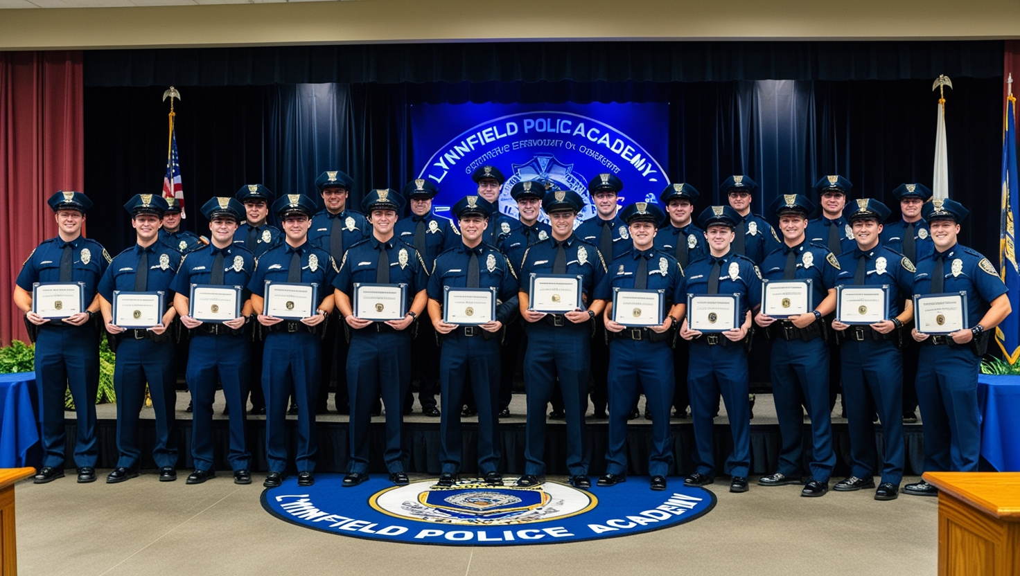 Certificate Ceremony Officers Class Lynnfield Police Academy
