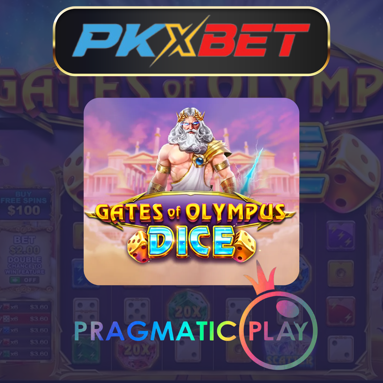 Mag laro ng Gates of Olympus Dice sa PkxBet