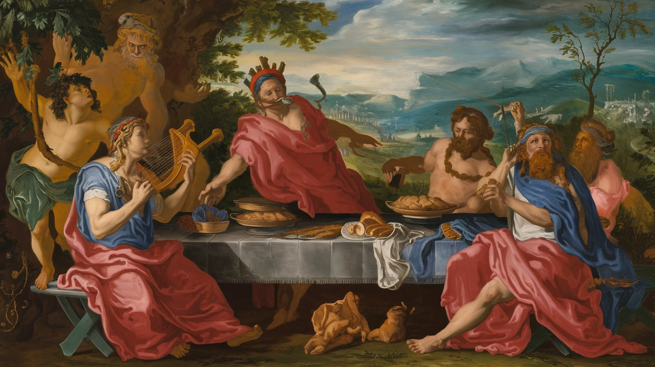 The Feast of the Gods by Jan Harmensz van Bijlert