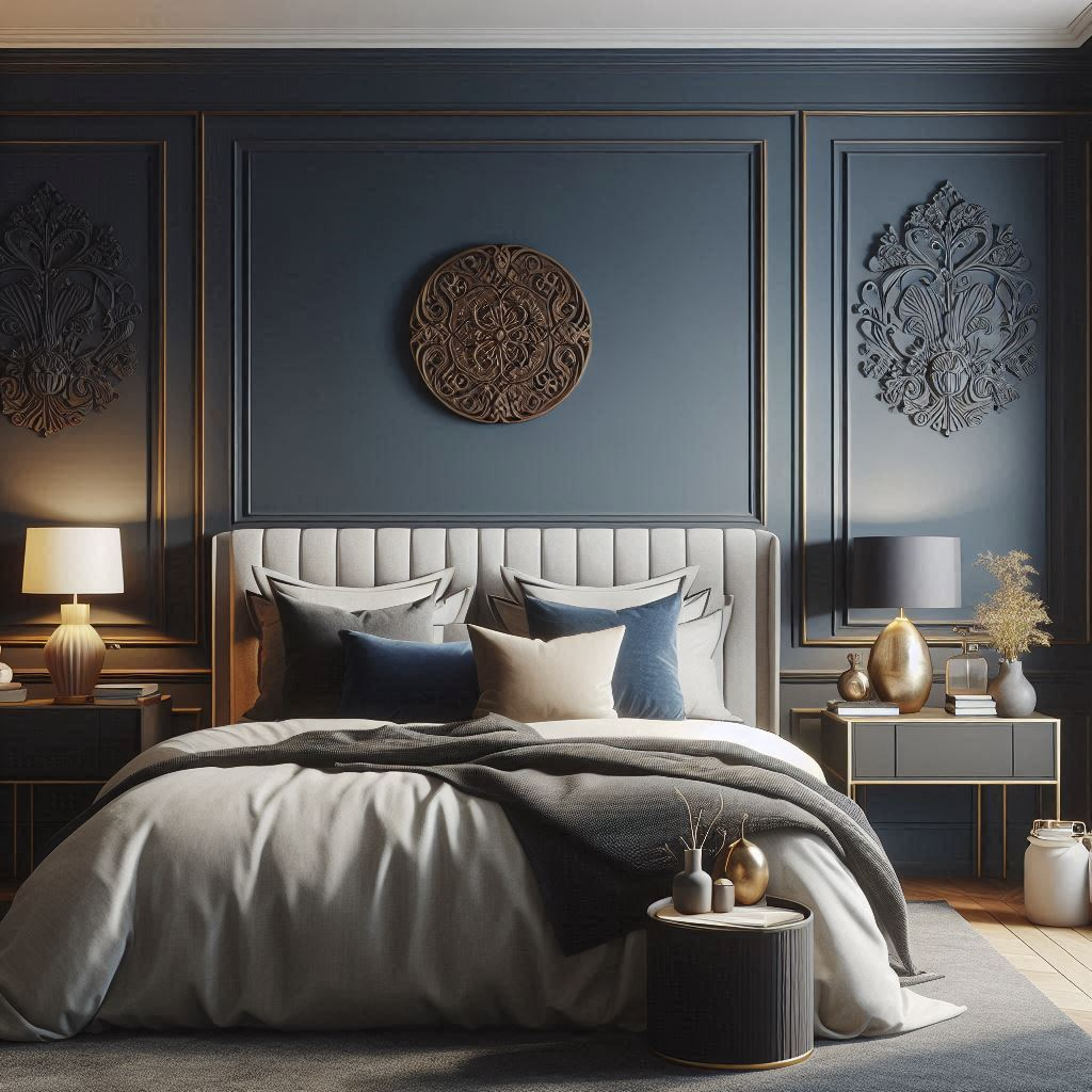 blue bedroom interior design