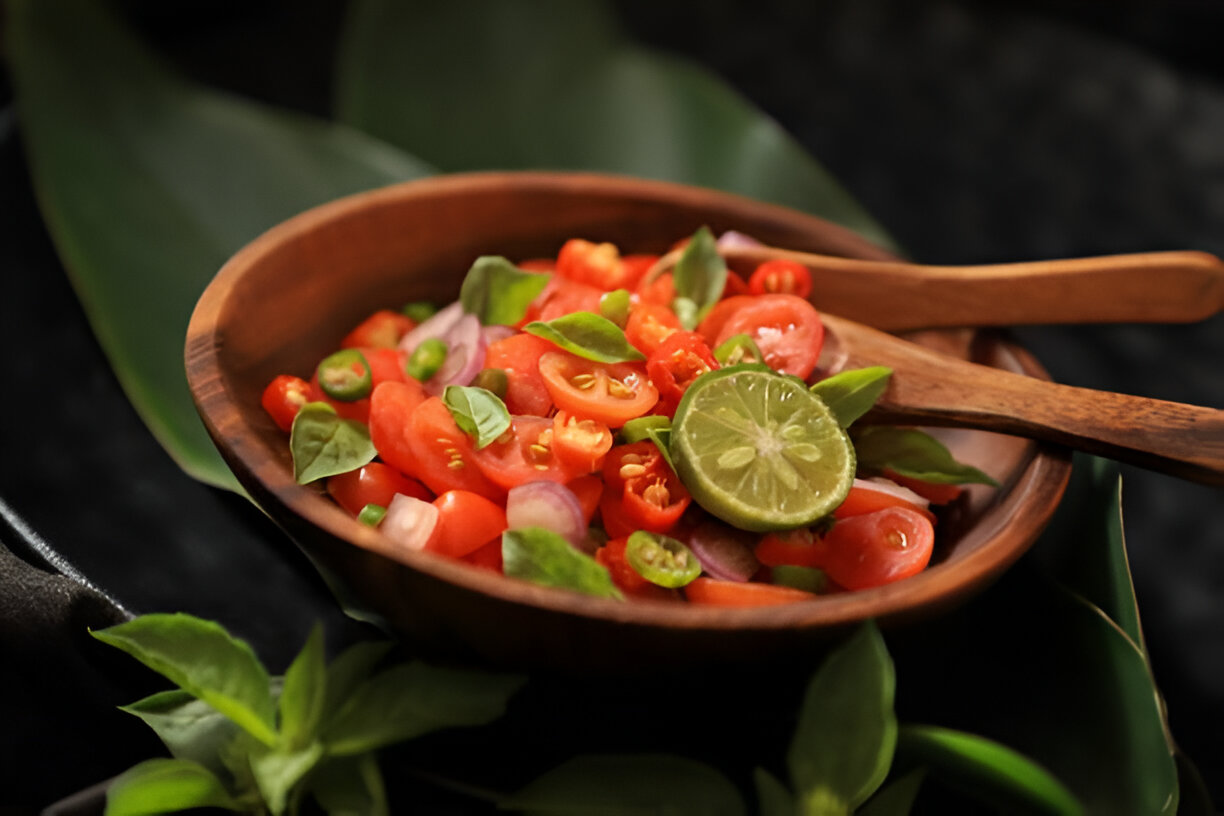 Sambal dabu dabu salah satu makanan khas manado