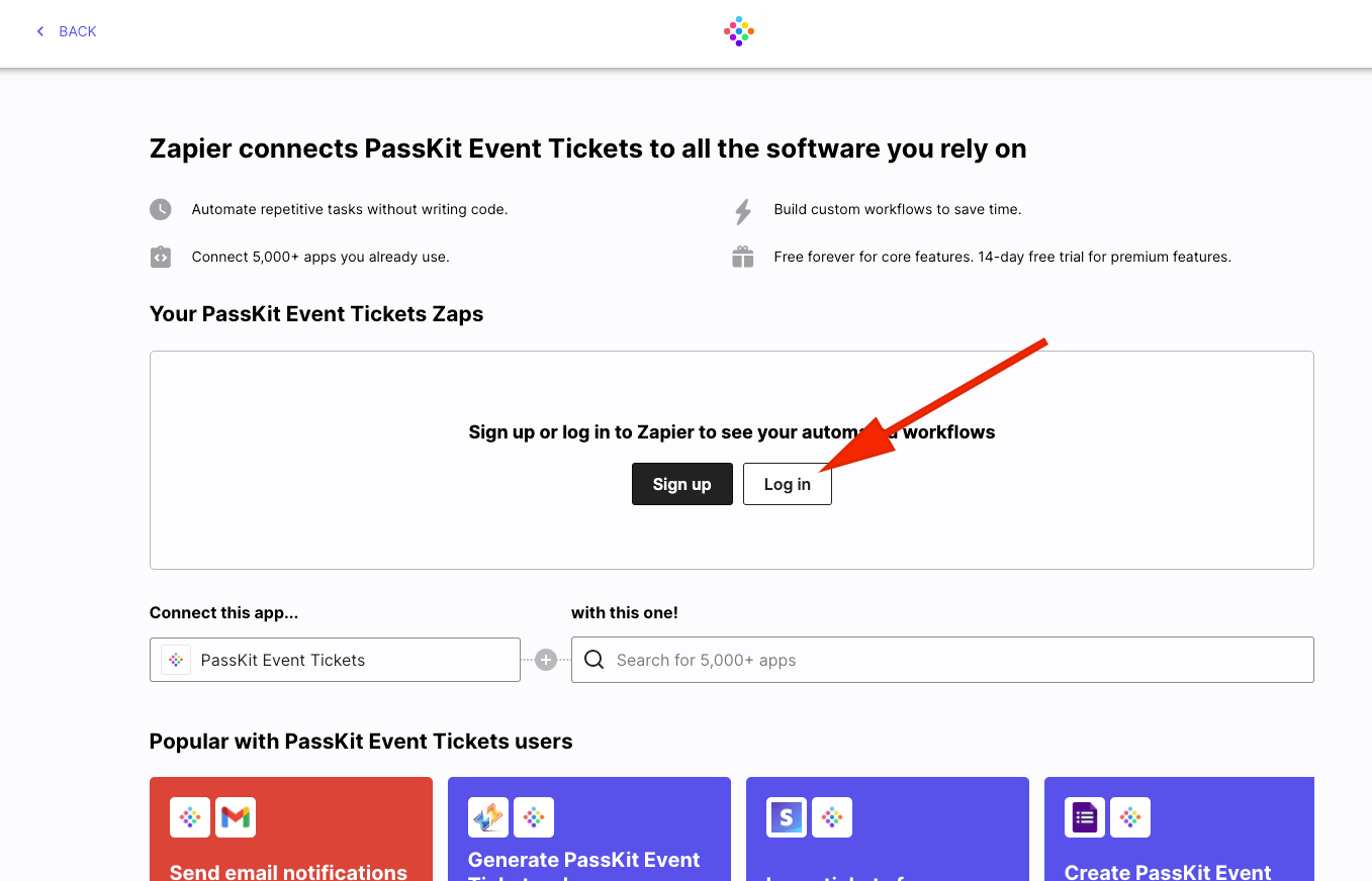 charity event ticket integration