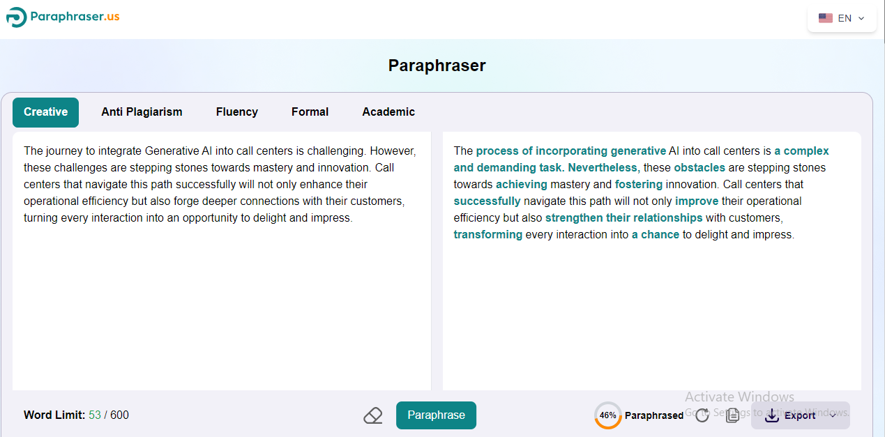 paraphrasing tool online