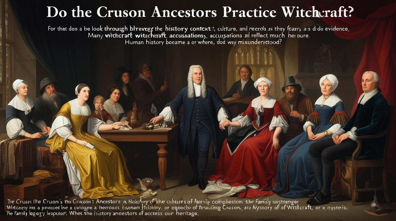 Cruson ansestors Practice Witchcraft