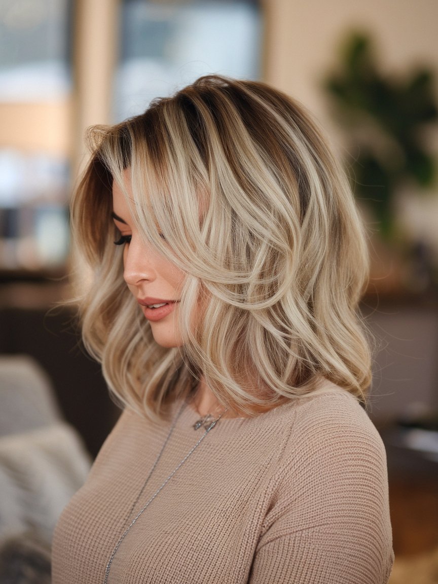 51. Rooted Blonde Hairstyle