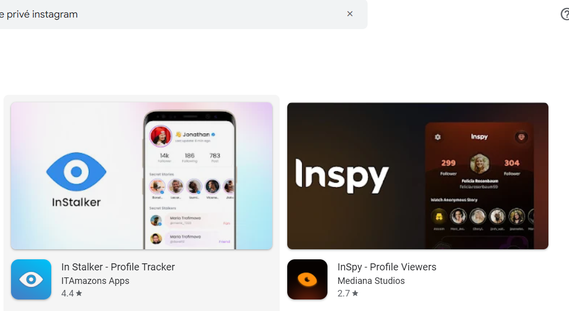 application pour voir un compte instagram privé sans s'abonner