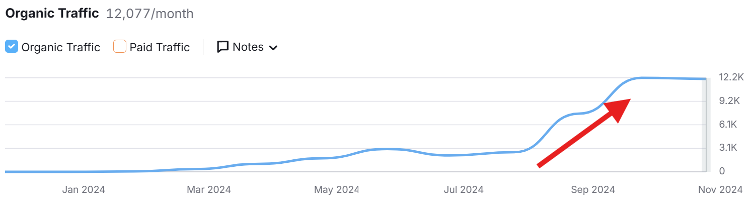 GaagArt Semrush Trafik Nəticəsi
