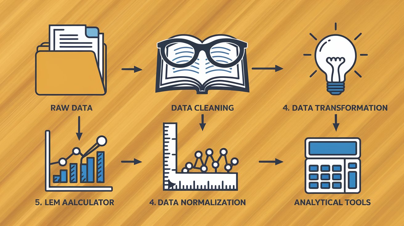 Flowchart illustrating data handling and preprocessing steps, from raw data to cleaned data.