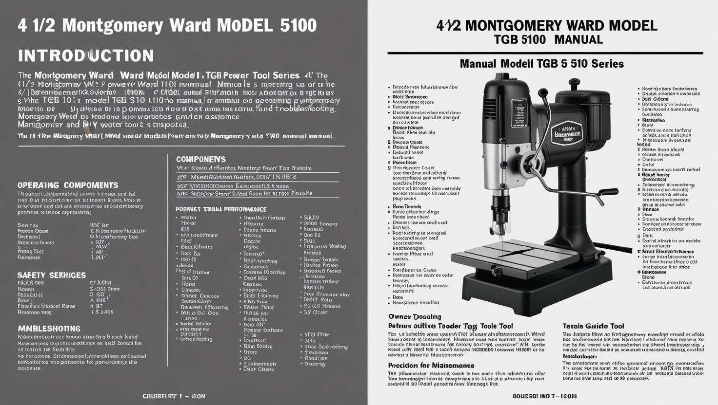 4 1/2 Montgomery Ward Model TGB 5100 Manual