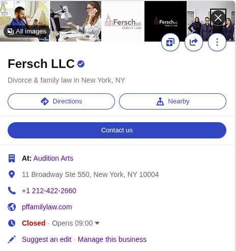 A good Bing Places profile of a law firm.
