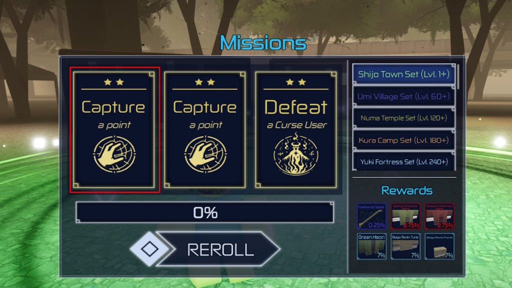 Jujutsu Infinite Capture Missions 