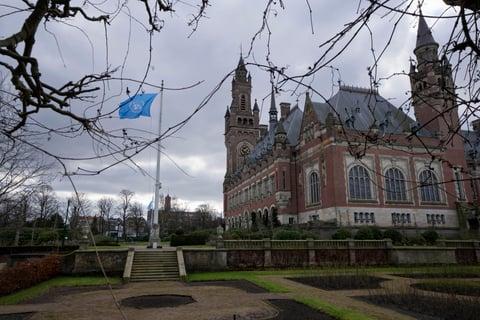 A view of the Peace Palace housing the International Court of Justice, the United Nations' top court which is ruling in The Hague, Netherlands. Photo (AP)