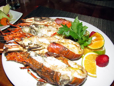 delicious seafood in Brasilito Costa Rica 