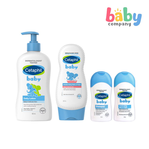 Cetaphil Baby Wash & Lotion Ultrawash Essential Value Bundle